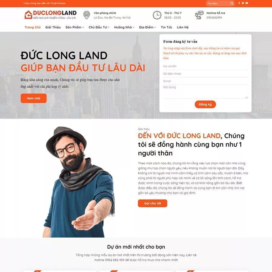 Mẫu Website Bất Động Sản 15 - Cài Đặt Sẵn