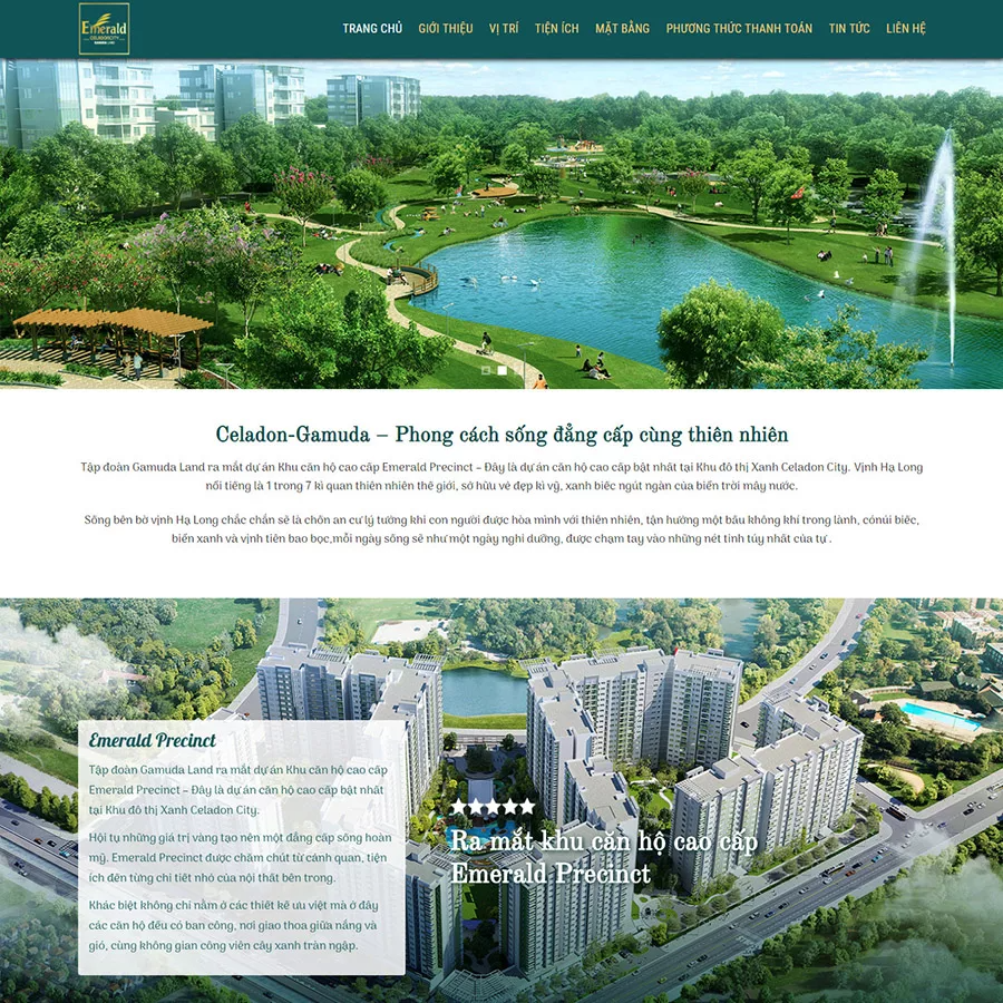 Mẫu Website Bất Động Sản 2 - Mua Bán Nhà Đất - Cài Đặt Sẵn