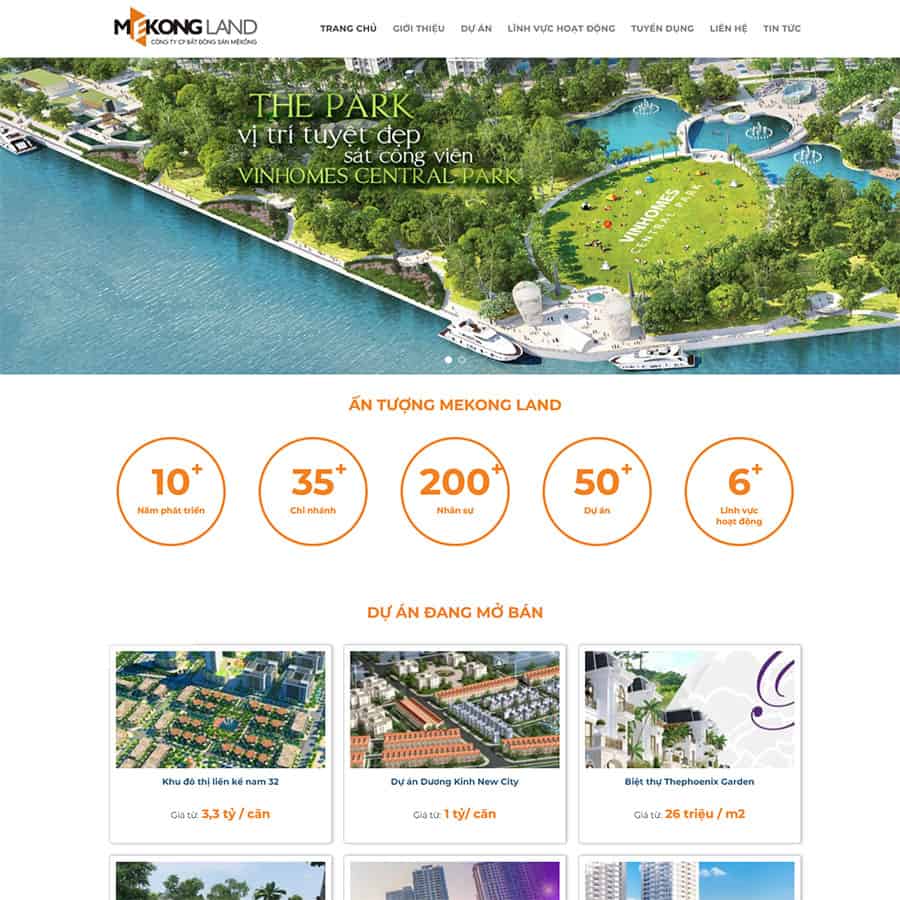 Mẫu Website Bất Động Sản 18 - Cài Đặt Sẵn