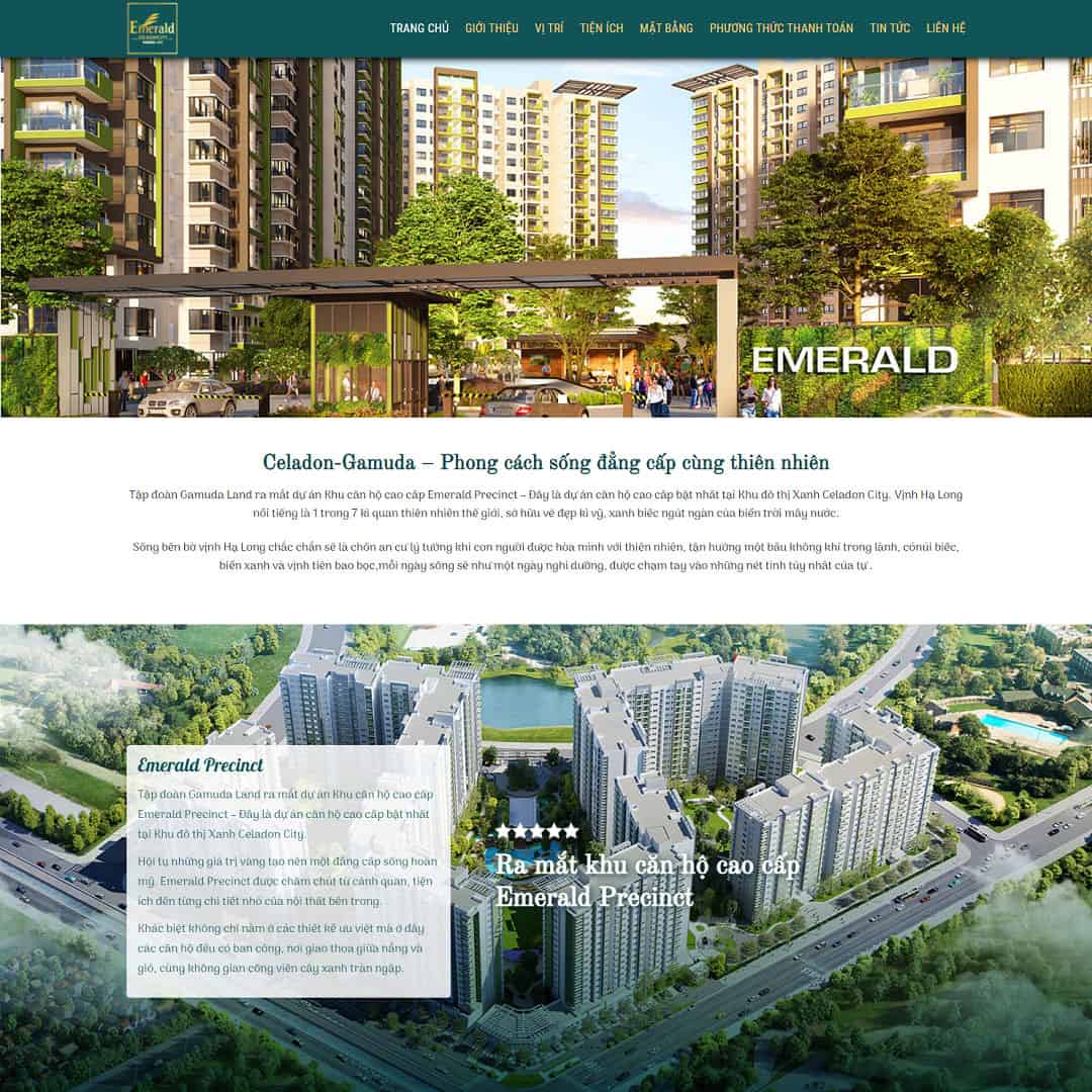 Mẫu Website Landing Page Bất Động Sản 02 - Cài Đặt Sẵn