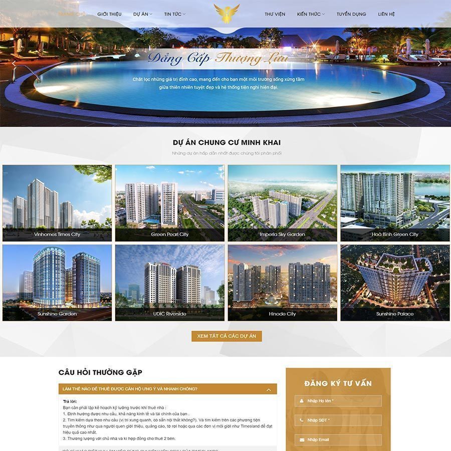 Mẫu Website Bất Động Sản 33 - Cài Đặt Sẵn