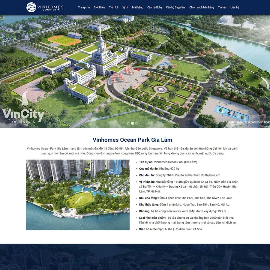 Mẫu Website Bất Động Sản 37 - Cài Đặt Sẵn
