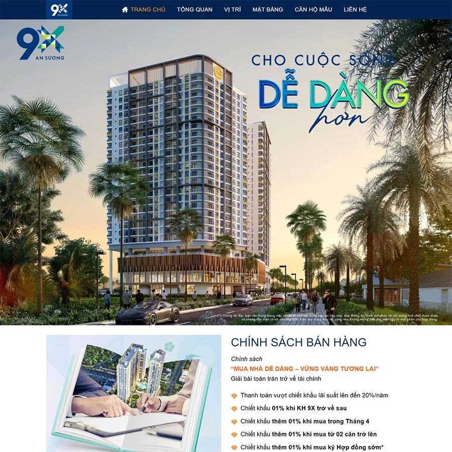 Mẫu Website Bất Động Sản 42 - Cài Đặt Sẵn