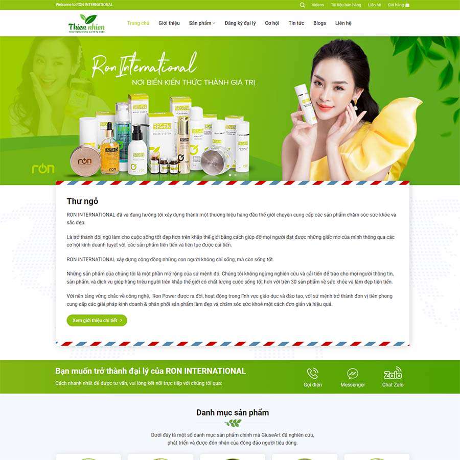 Mẫu Website Bán Dược Phẩm 5 - Nhà Thuốc - Shop Online - Cài Đặt Sẵn