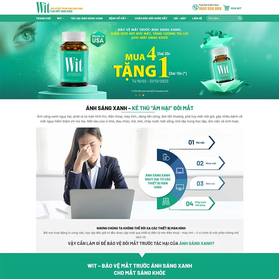 Mẫu Website Dược Phẩm 08 - Thực Phẩm Chức Năng - Shop Online - Cài Đặt Sẵn