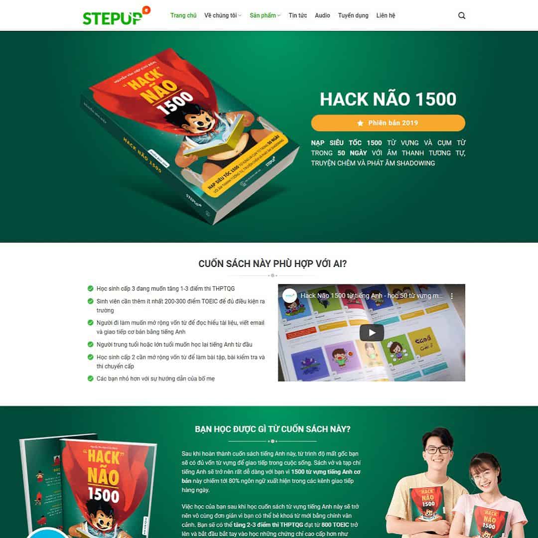 Mẫu Website Giới Thiệu Sách Bán Sách - Shop Online - Cài Đặt Sẵn