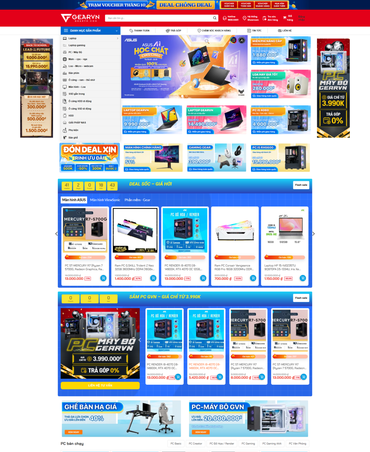 Mẫu Website Bán Máy Tính - Laptop - Shop Online - Cài Đặt Sẵn