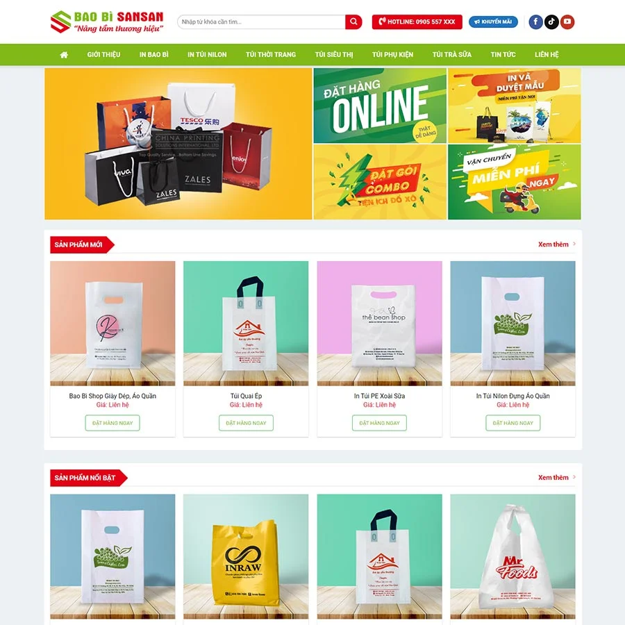 Mẫu Website Công Ty In Ấn 05 - Dịch Vụ In Ấn Quảng Cáo - Cài Đặt Sẵn