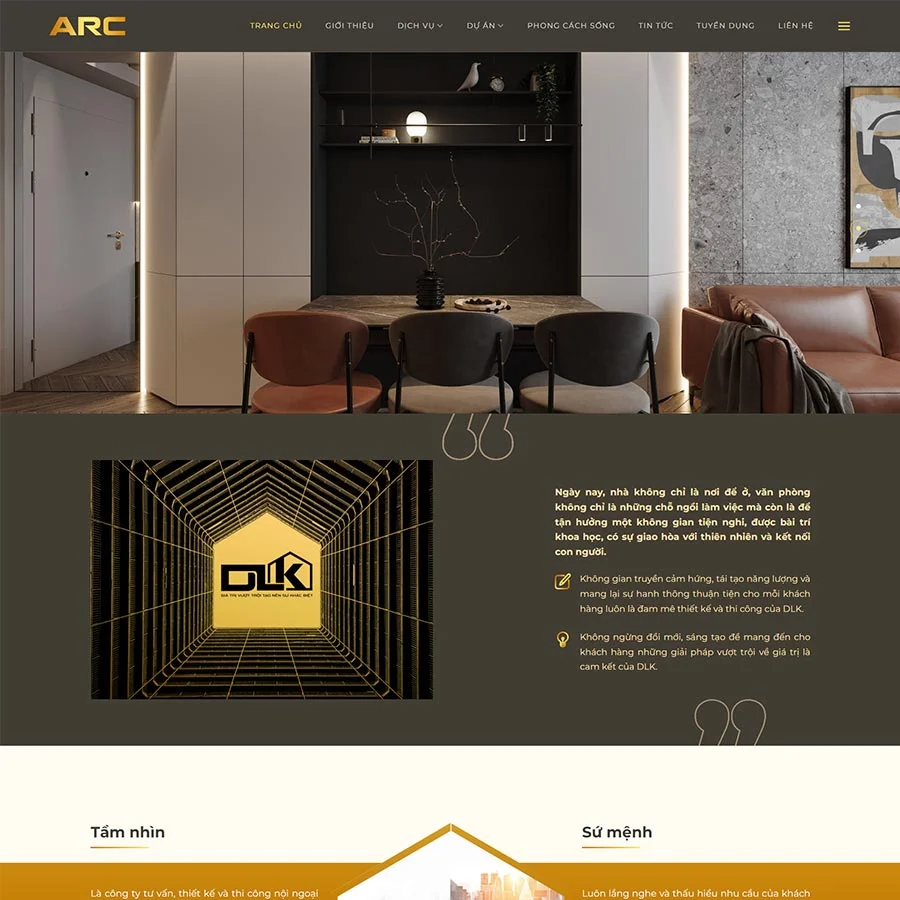 Mẫu Website Nội Thất 36 - Nội Thất Cao Cấp - Shop Online - Cài Đặt Sẵn
