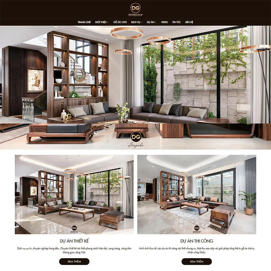 Mẫu Website Nội Thất 38 - Nội Thất Gia Đình - Shop Online - Cài Đặt Sẵn