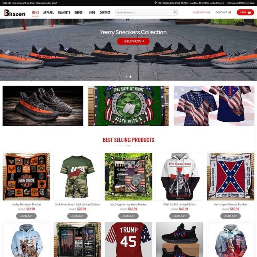 Mẫu Website Bán Đồ Lưu Niệm Áo Thun POD - Shop Online - Cài Đặt Sẵn