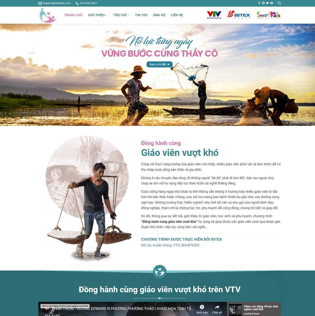Mẫu Website Sự Kiện Tin Tức - Blog Doanh Nghiệp - Cài Đặt Sẵn