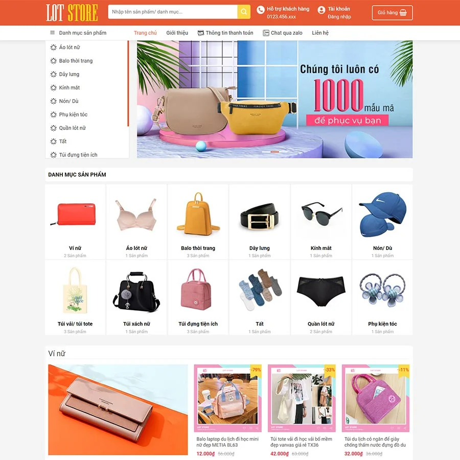 Mẫu Website Thời Trang 09 - Shop Quần Áo - Boutique - Shop Online - Cài Đặt Sẵn