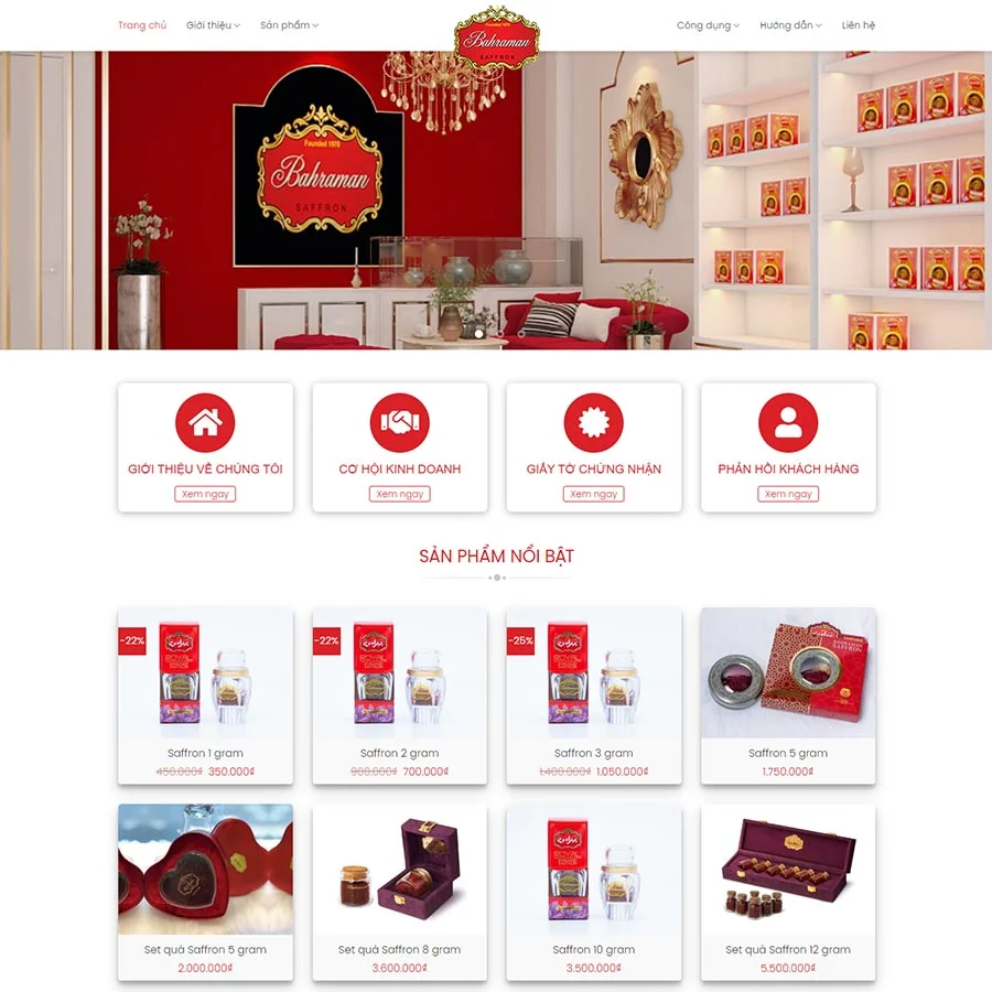 Mẫu Website Thực Phẩm 24 - Shop Online - Cài Đặt Sẵn
