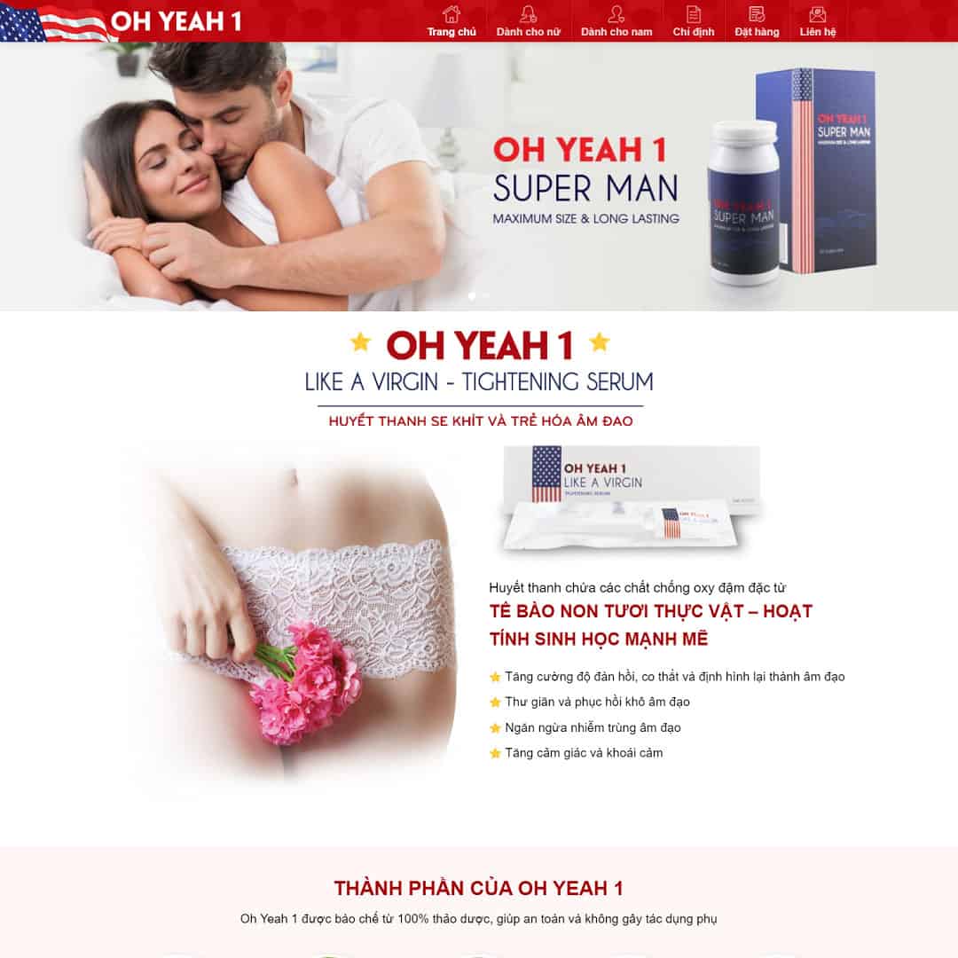 Mẫu Website Landing Page Thực Phẩm Chức Năng 04 - Shop Online - Cài Đặt Sẵn