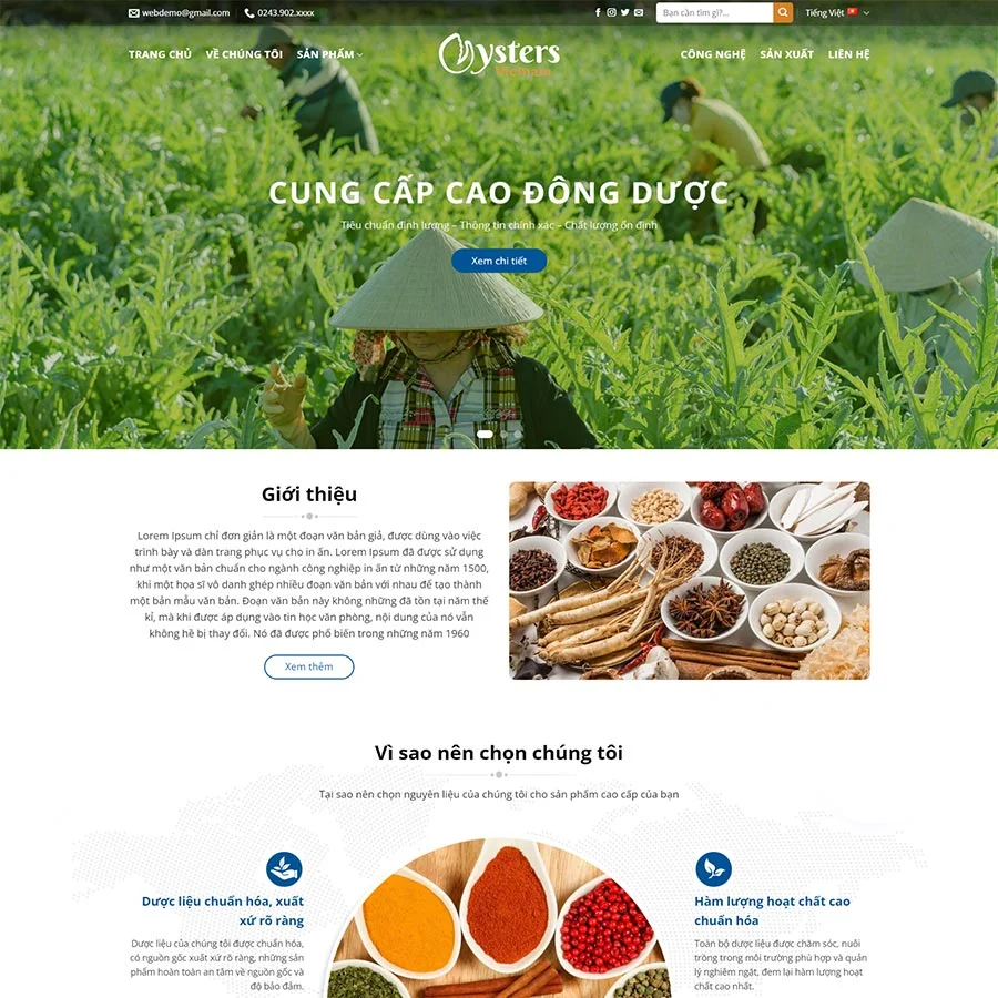 Mẫu Website Thực Phẩm Chức Năng 23 - Shop Online - Cài Đặt Sẵn
