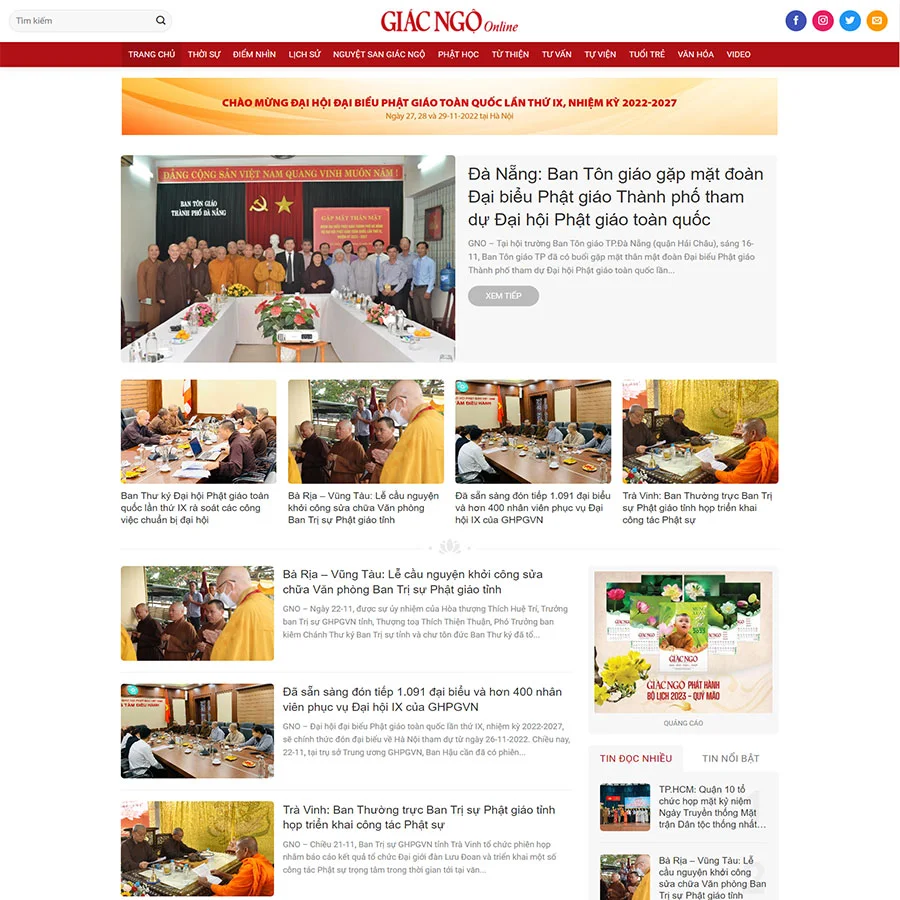 Mẫu Website Tin Tức 20 - Blog - Cài Đặt Sẵn