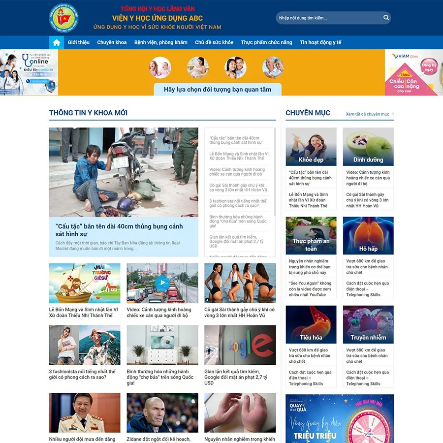 Mẫu Website Tin Tức 23 - Blog - Cài Đặt Sẵn