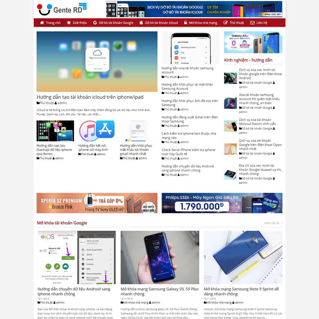 Mẫu Website Tin Tức 03 - Blog - Cài Đặt Sẵn