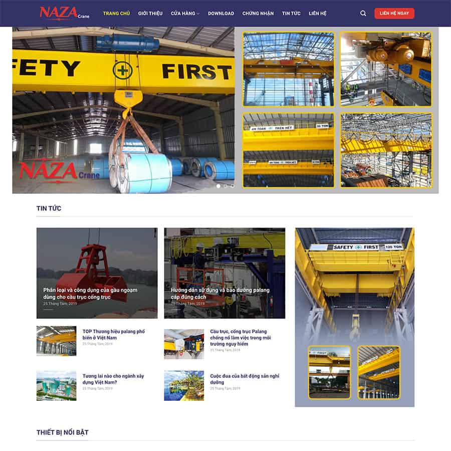 Mẫu Website Xây Dựng 06 - Thi Công Công Trình - Cài Đặt Sẵn