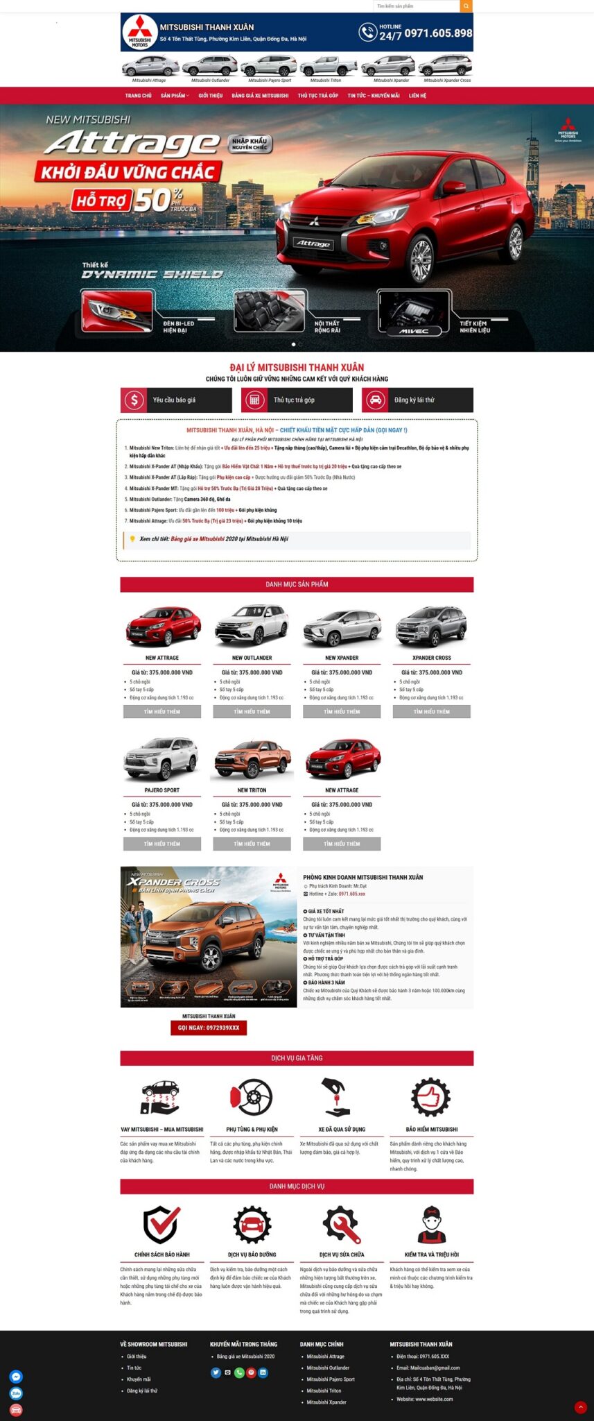 Mẫu Website Bán Xe Oto 03 - Mua Bán Xe Hơi - Cài Đặt Sẵn