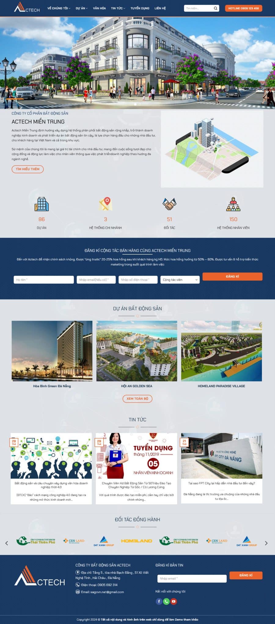 Mẫu Website Bất Động Sản 41 - Mua Bán Nhà Đất - Cài Đặt Sẵn