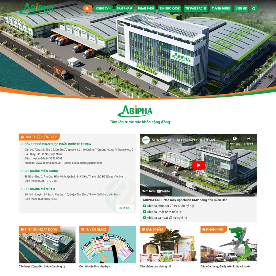 Mẫu Website Dược Phẩm 07 - Cửa Hàng Thuốc - Shop Online - Cài Đặt Sẵn